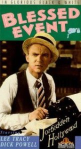 VHS tape box of movie of Blessed Event