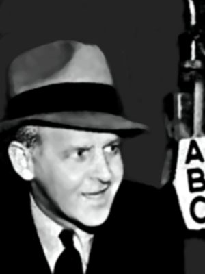 Winchell at the ABC microphone