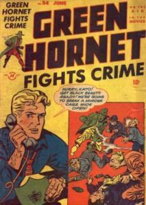 A 1947 Green Hornet comic cover 