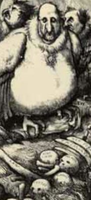Part of a Nast depiction of Tweed and his cronies as vultures.