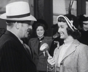 Lois on camera in movie serial