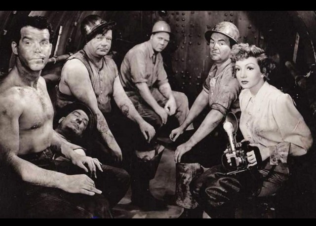 Shirtless sandhogs meet photographer 